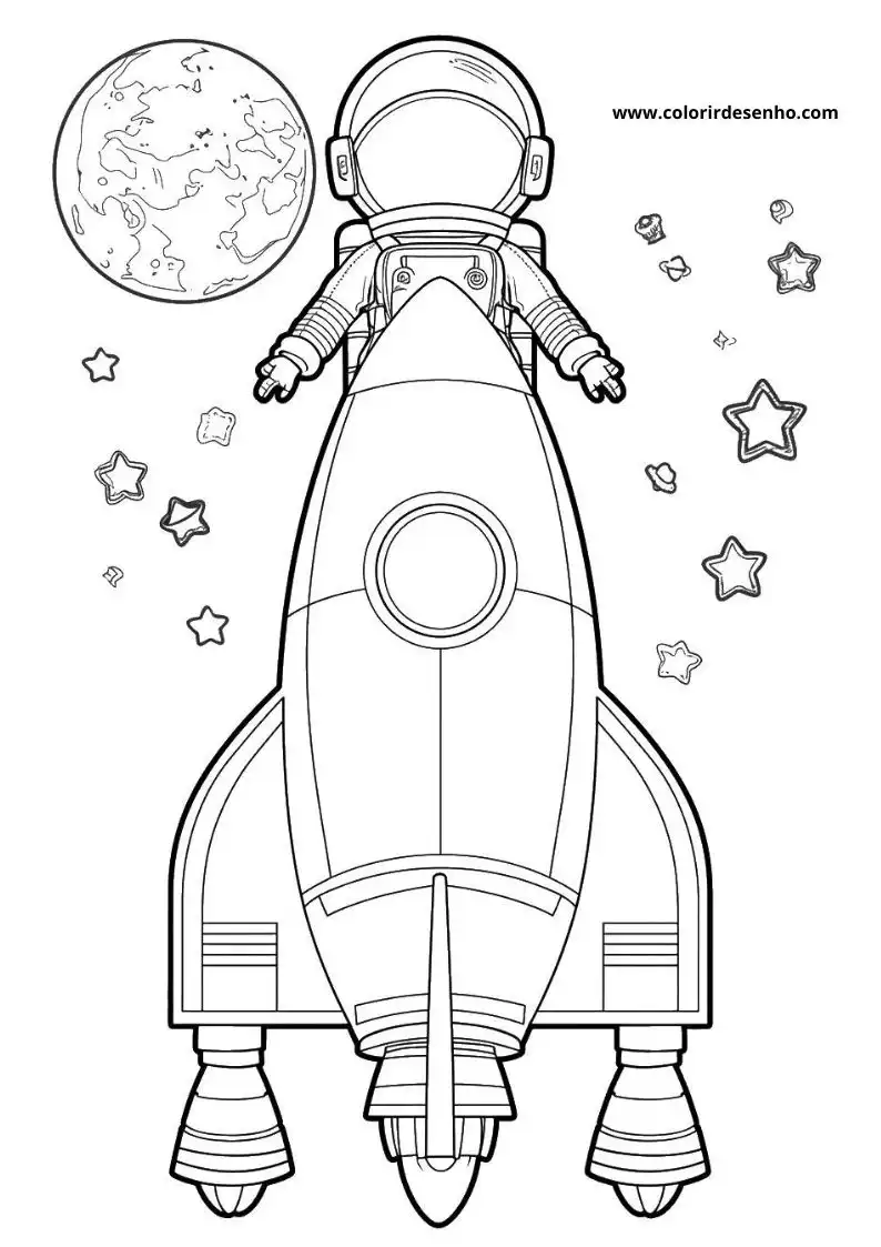 Astronaut Coloring Pages For All Ages 4