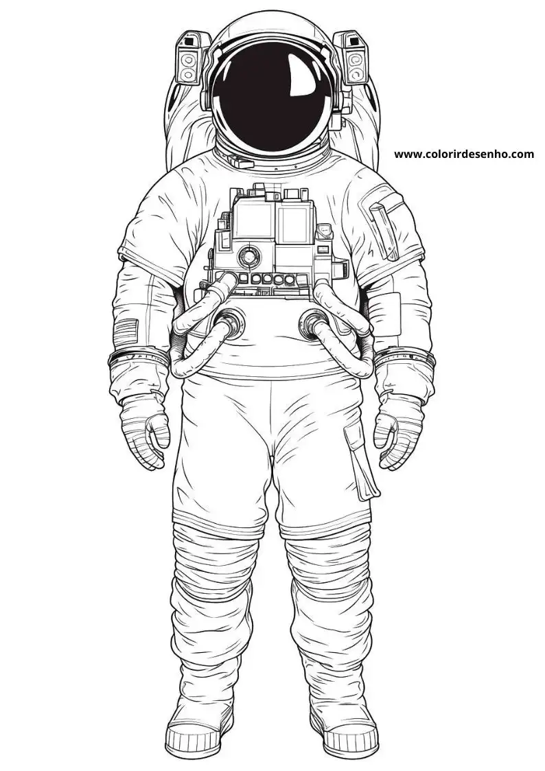 Astronaut Coloring Pages For Kids And Adults 1