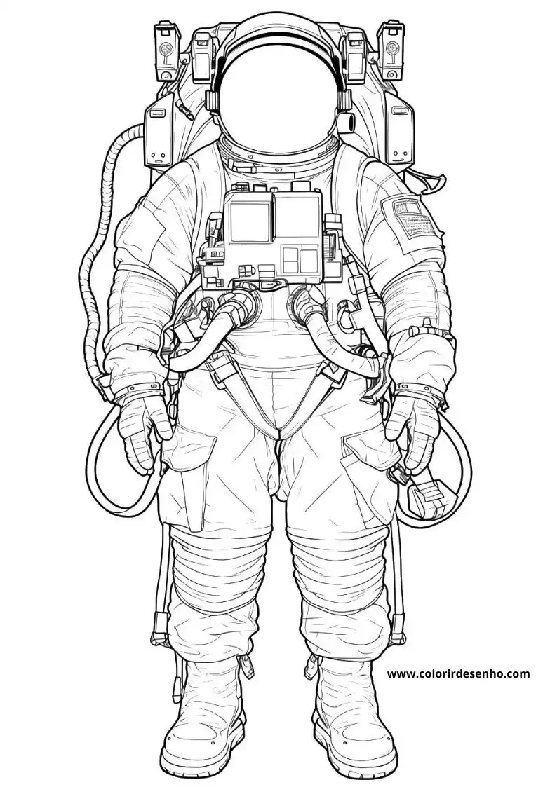 Astronaut Coloring Pages For Kids And Adults 2