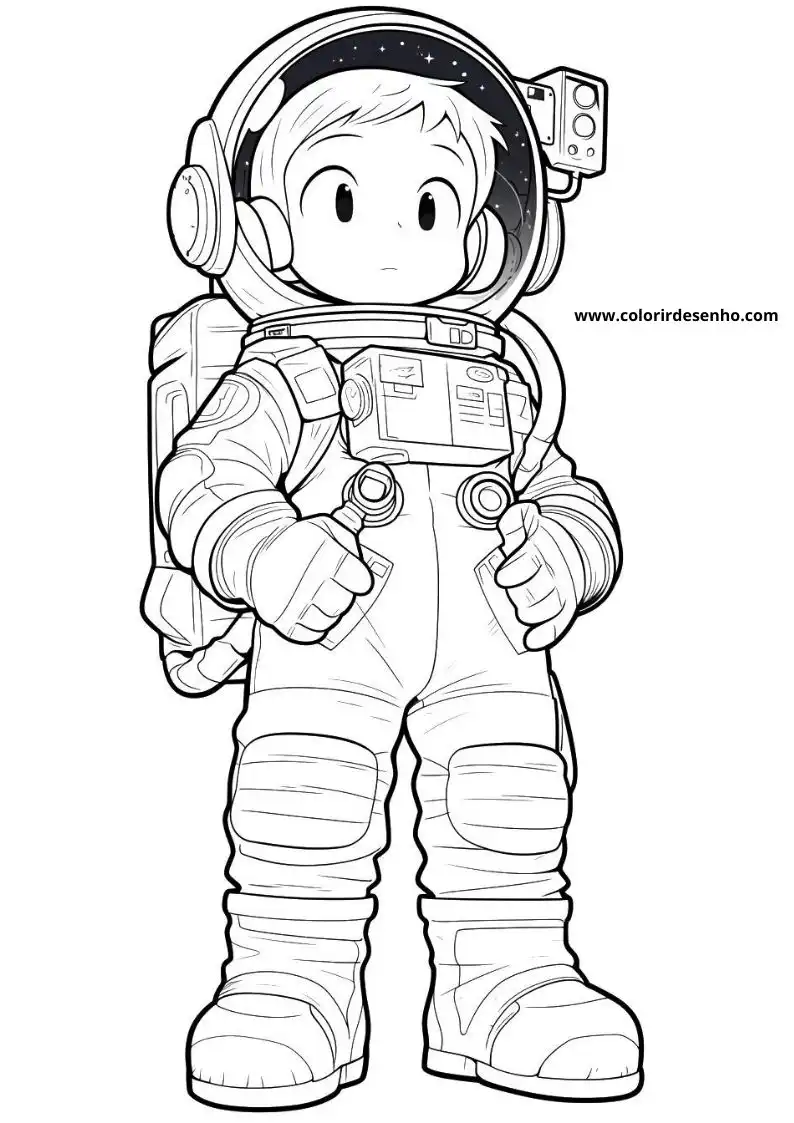 Astronaut Coloring Pages For Kids And Adults 5