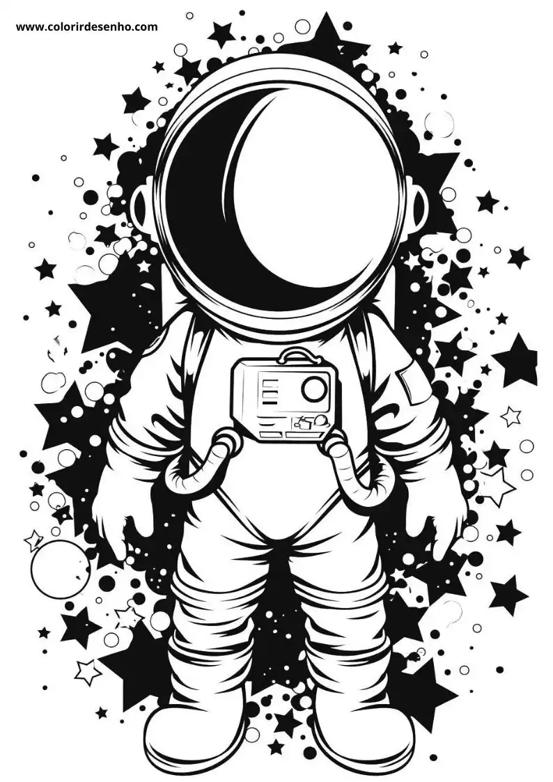 Astronaut Coloring Sheet 6