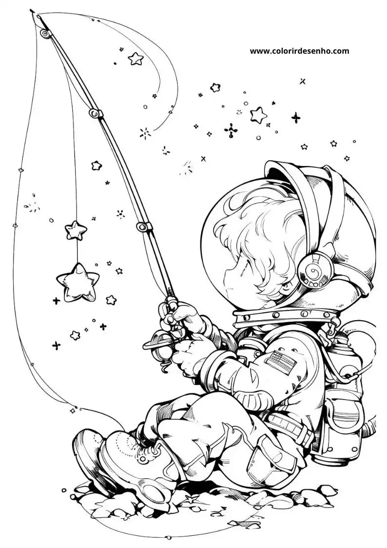 Astronaut Picture Coloring Pages 3