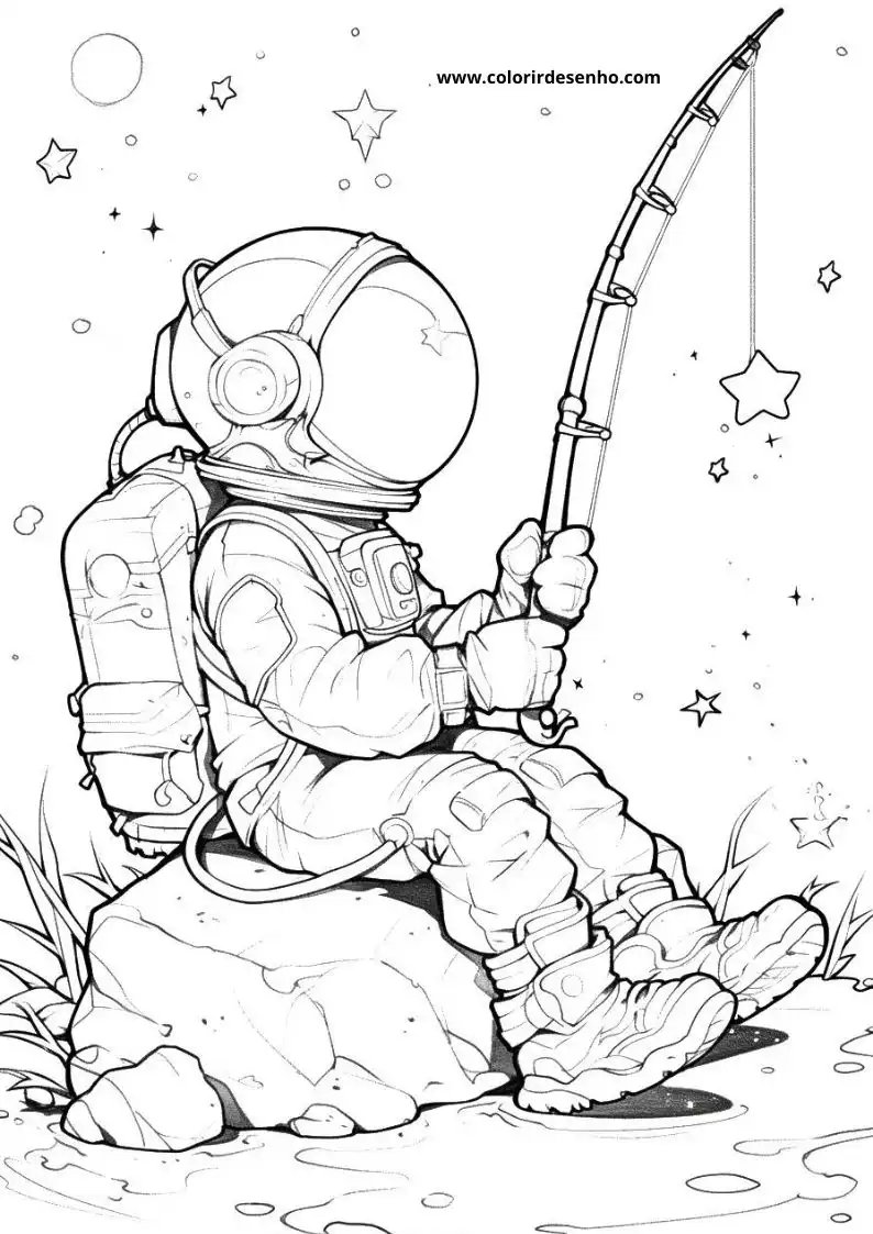 Astronaut Picture Coloring Pages 5