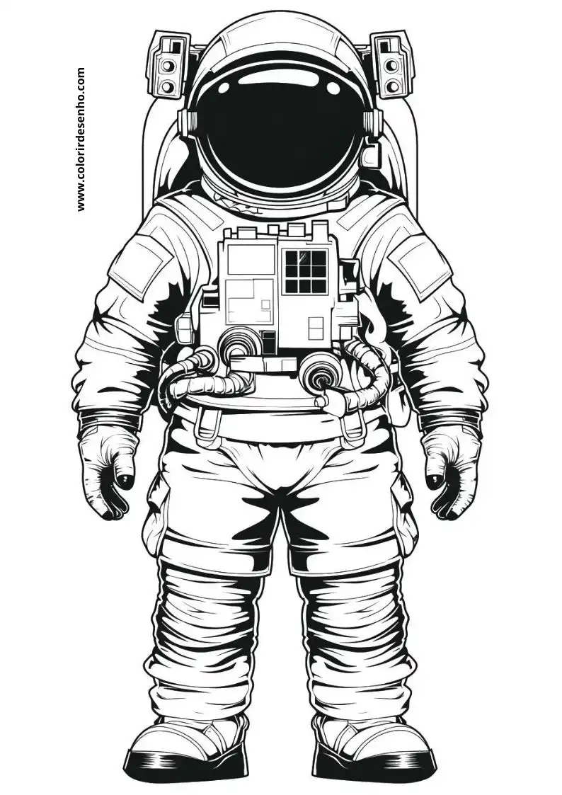 Astronaut Picture Coloring Pages 6