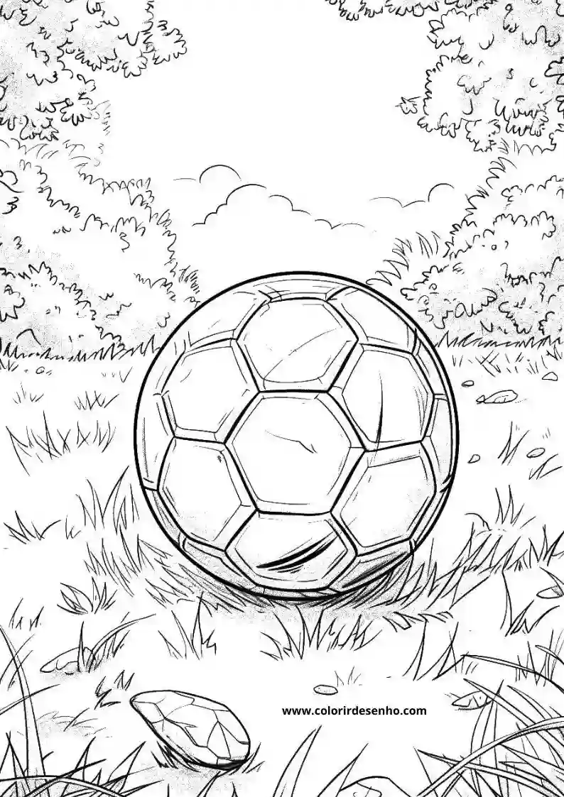 Ball Coloring Page Outline 9