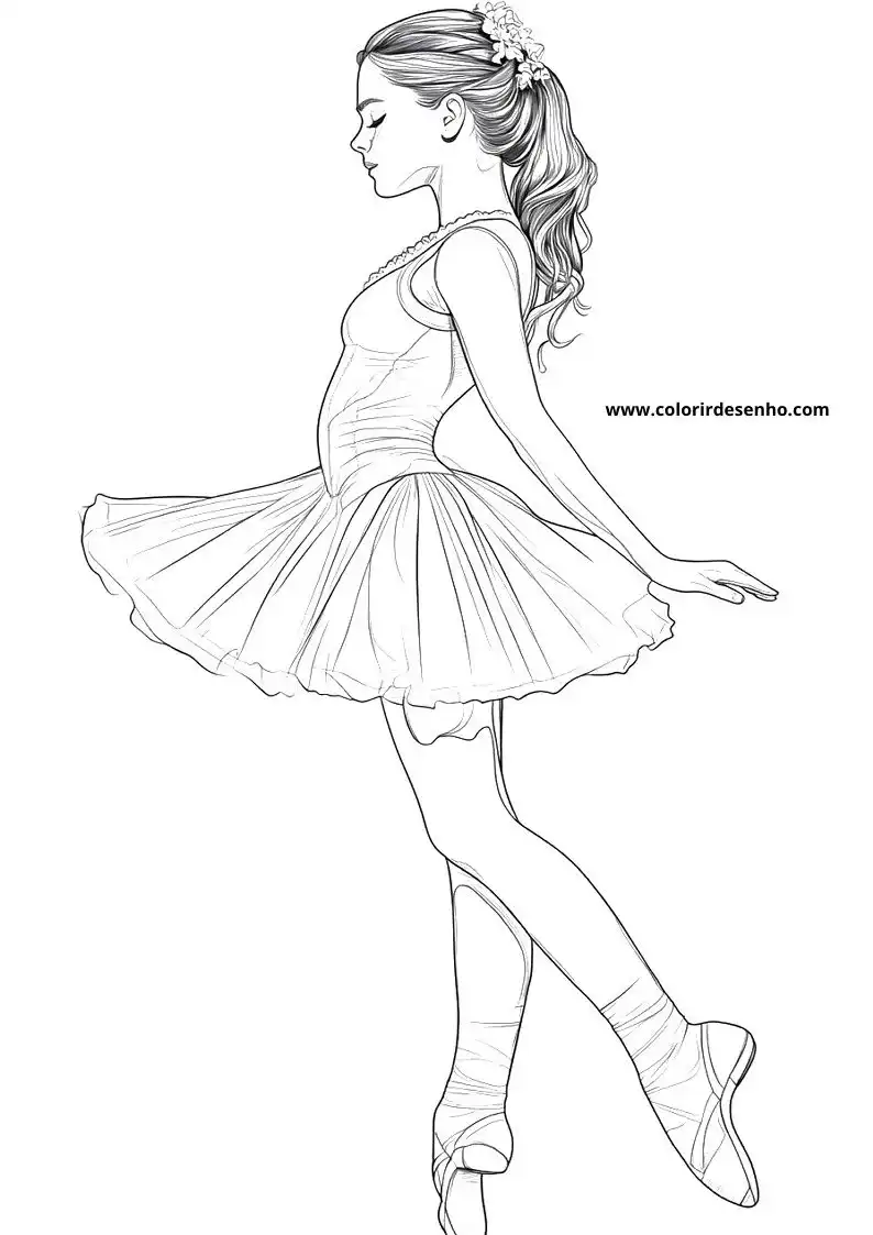 Ballerina Coloring Pages 10