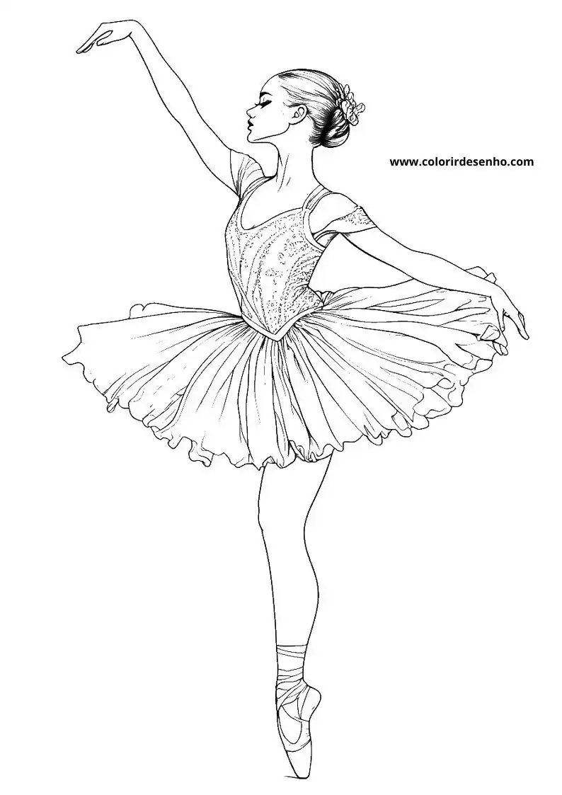 Ballerina Coloring Pages 11