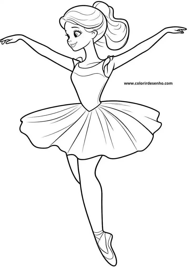 Ballerina Coloring Pages 13
