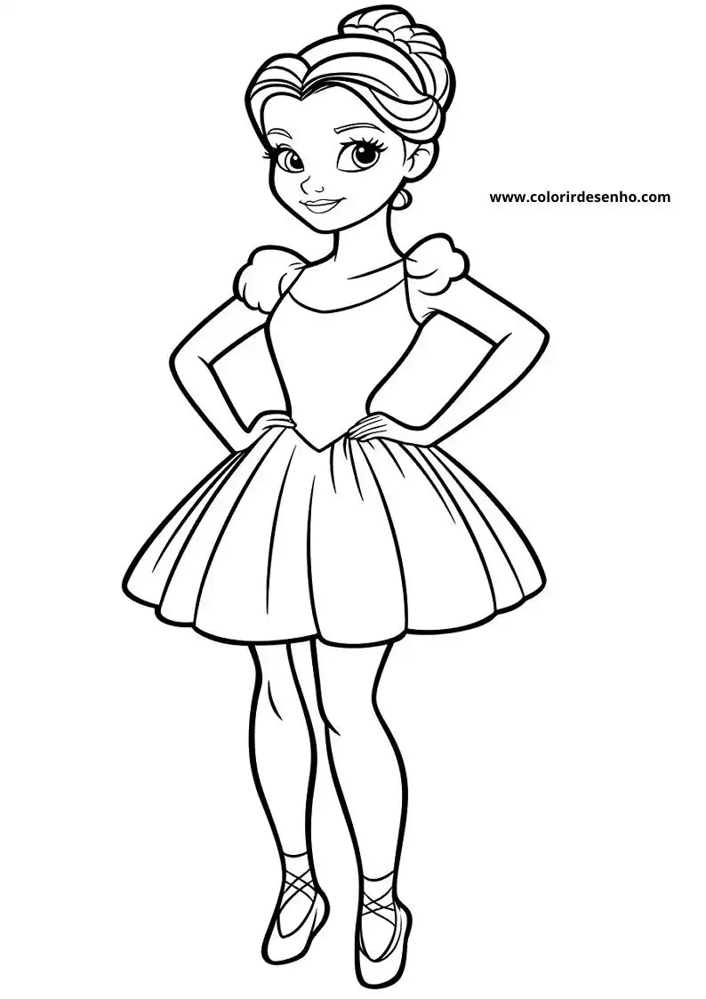 Ballerina Coloring Pages 3