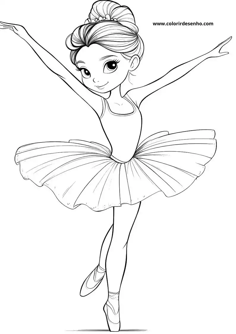 Ballerina Coloring Pages 6