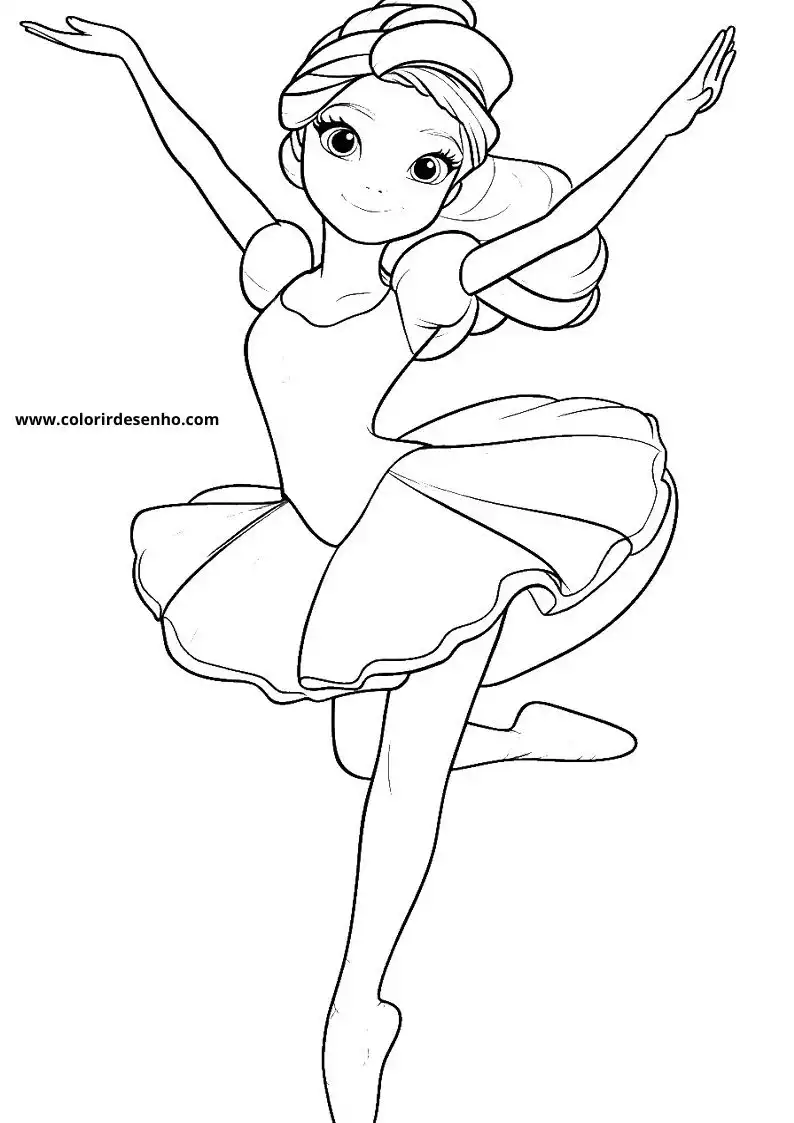 Ballerina Coloring Pages 8