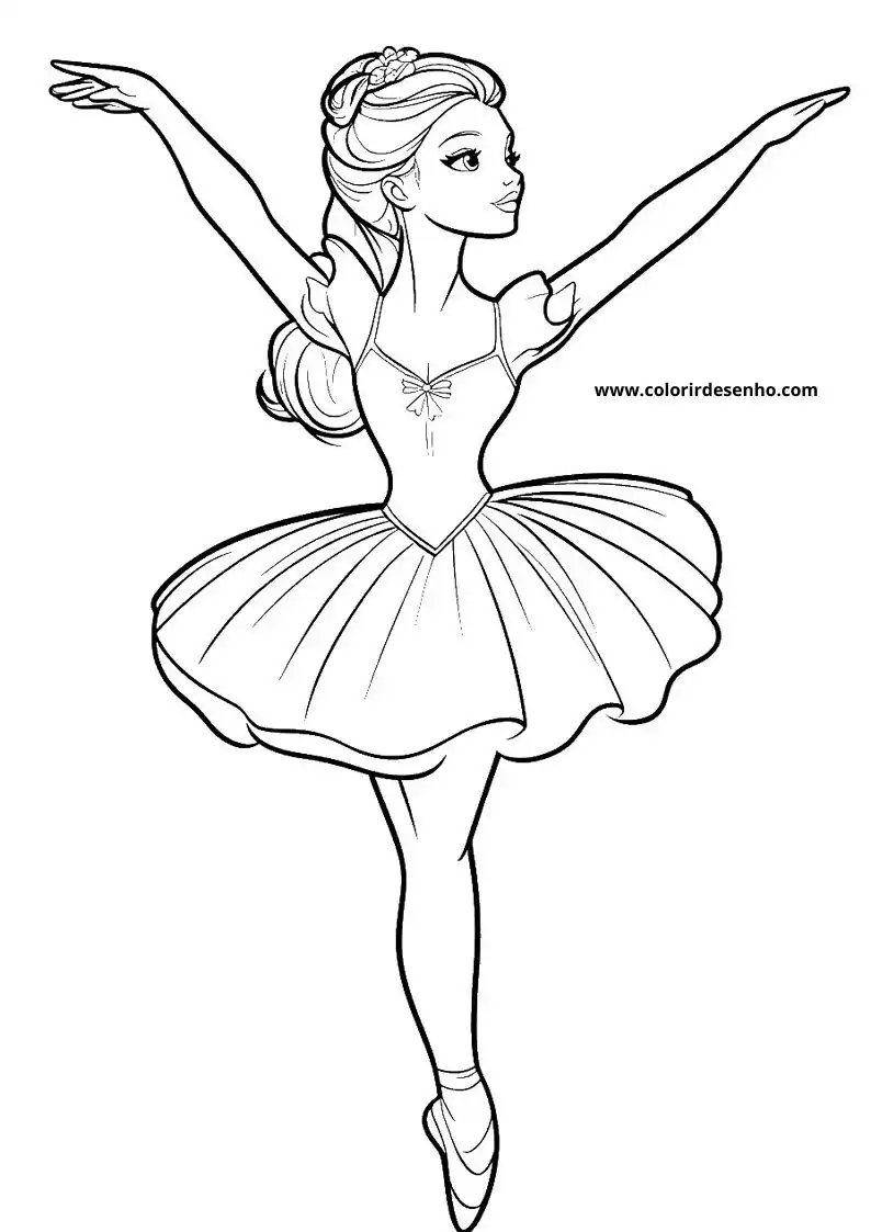 Ballerina Coloring Pages For All Ages 7