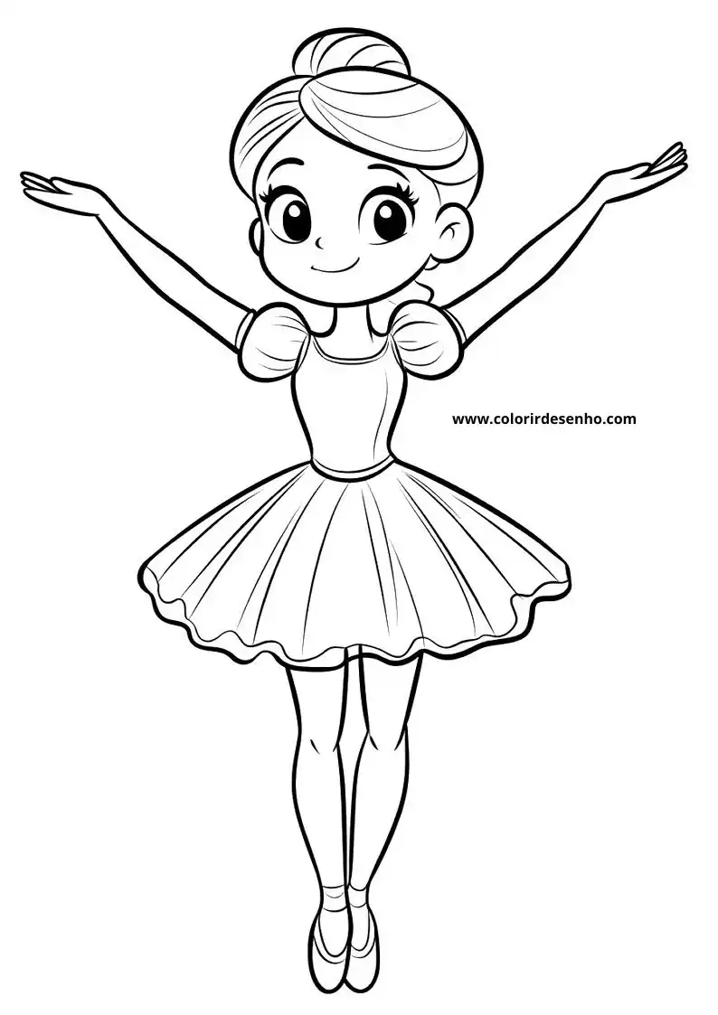 Ballerina Coloring Pages For Kids And Adults 3