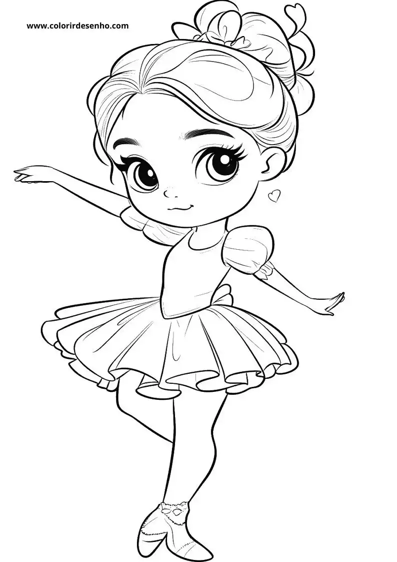 Ballerina Coloring Pages For Kids And Adults 5