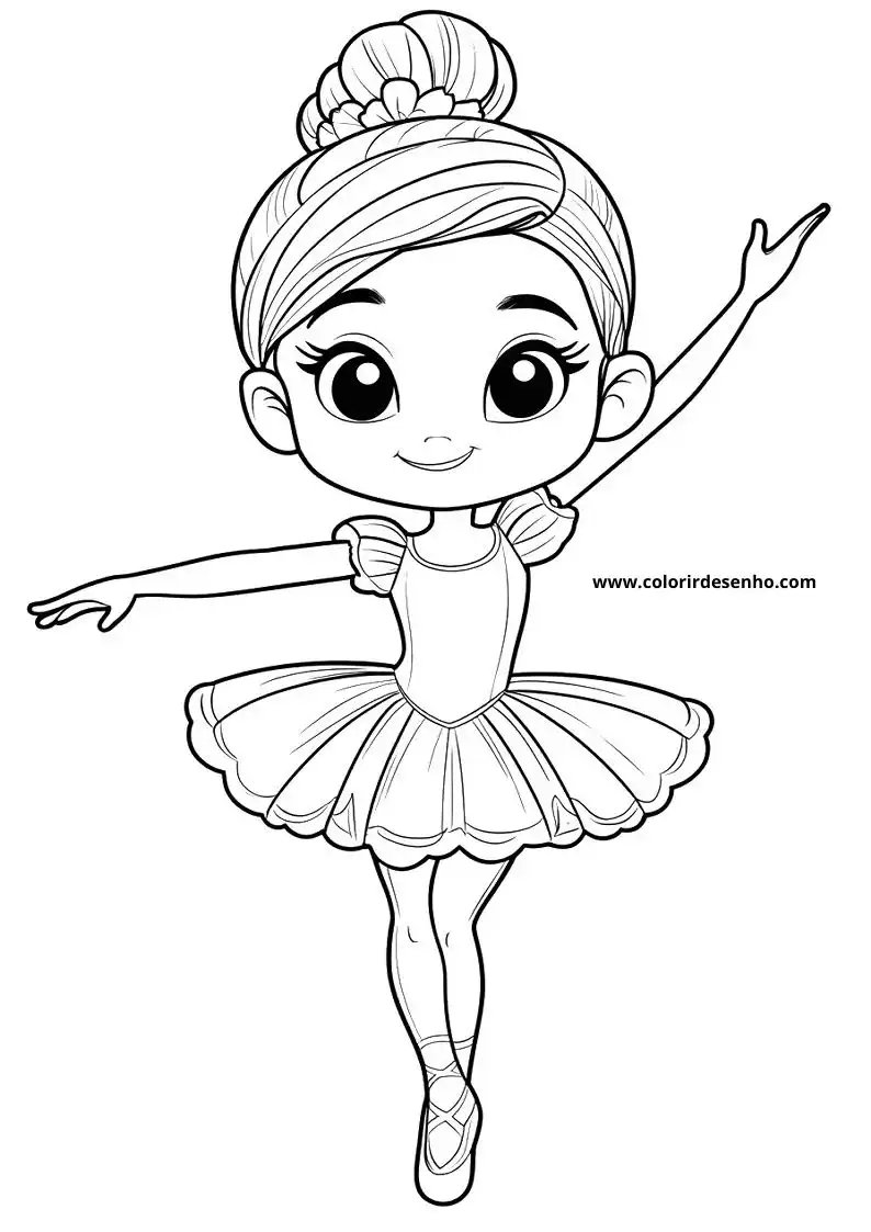 Ballerina Coloring Pages For Kids And Adults 7