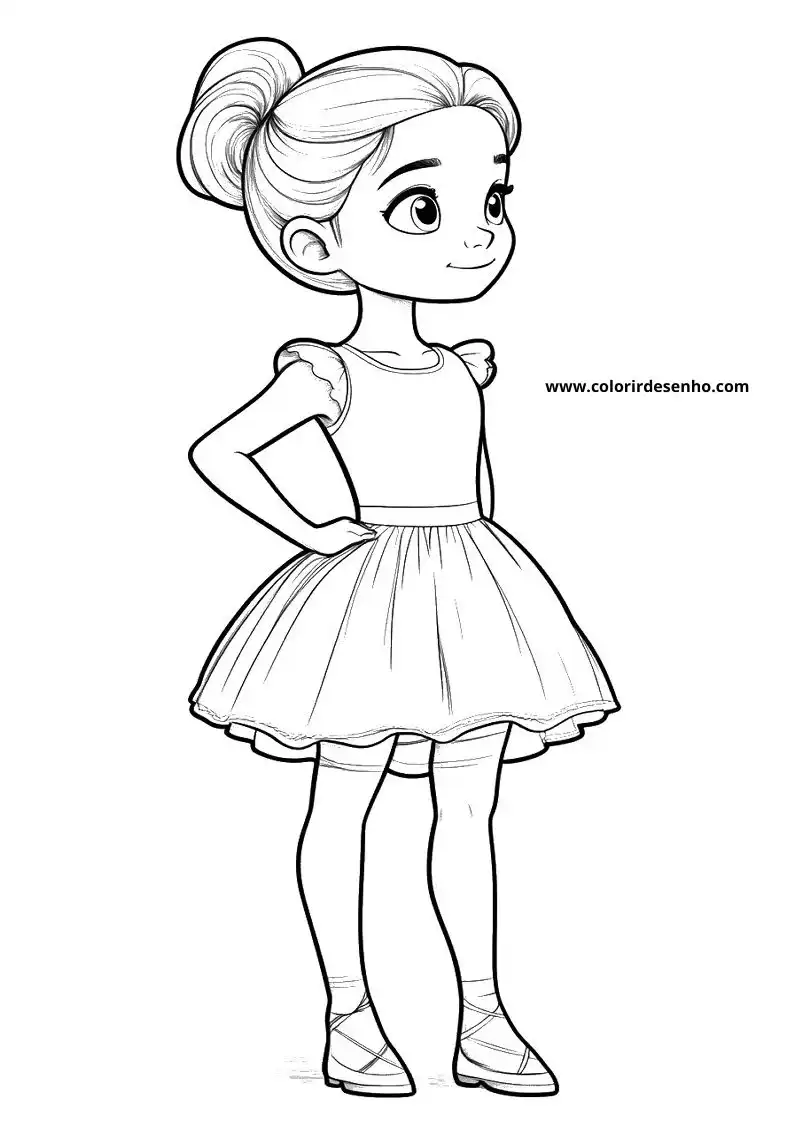 Ballerina Coloring Pages For Kids And Adults 8