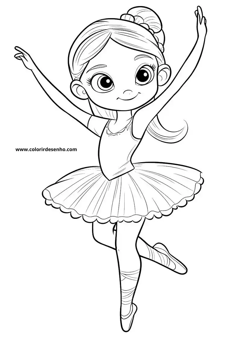 Ballerina Coloring Pages For Kids And Adults 9