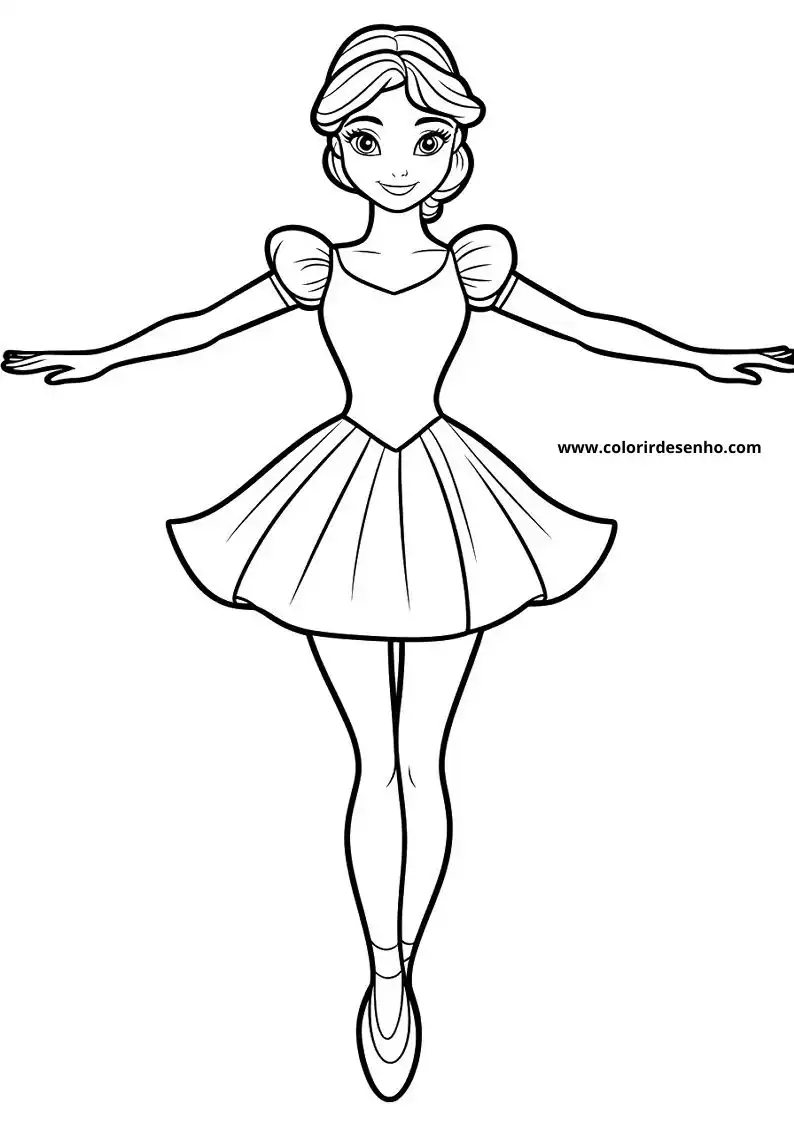 Ballerina Coloring Sheet 1