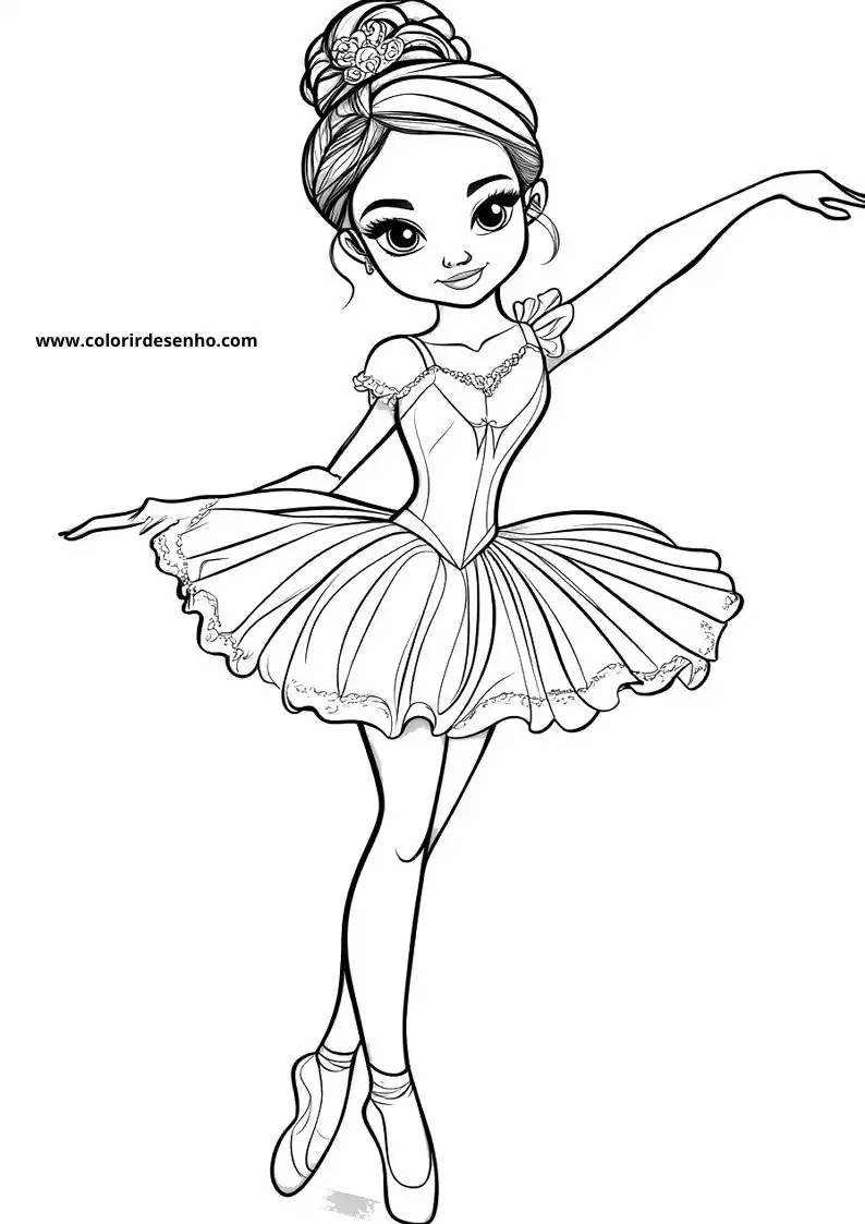 Ballerina Coloring Sheet 2