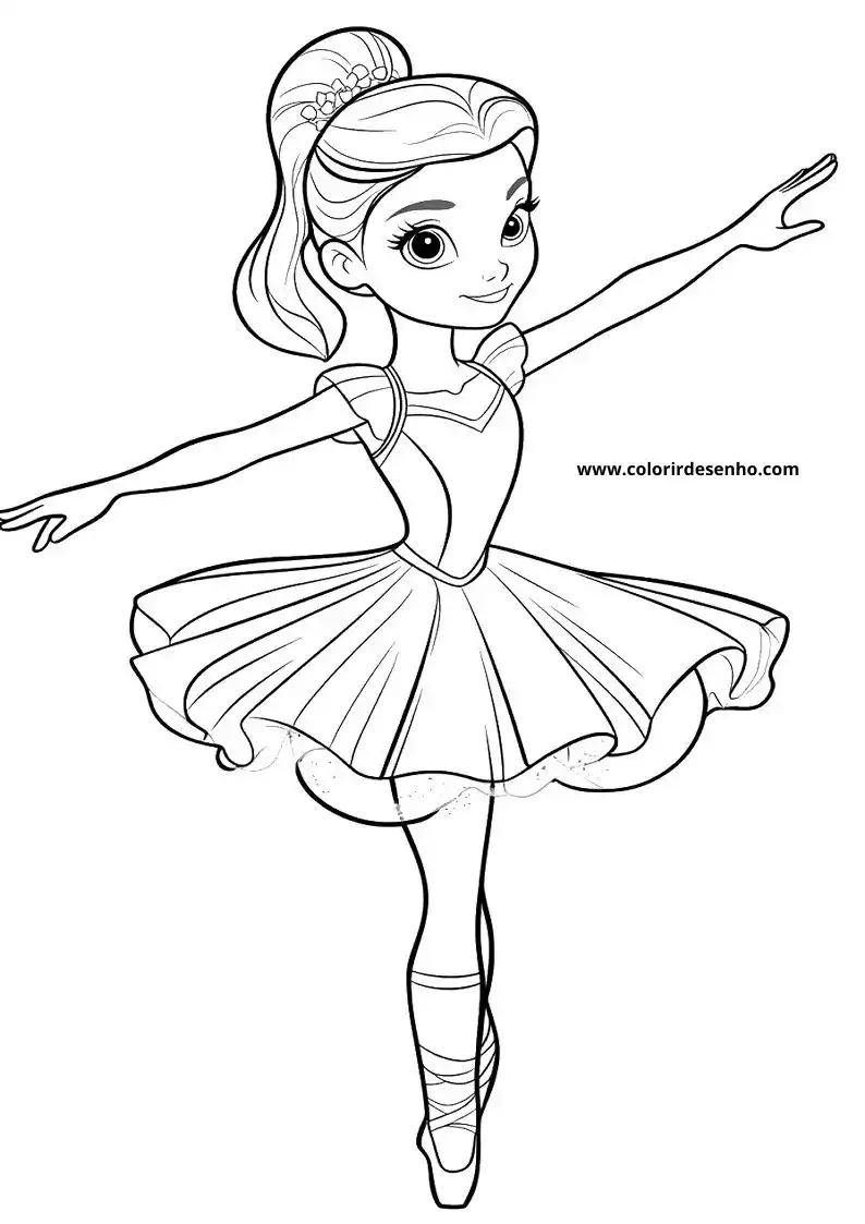 Ballerina Coloring Sheet 3