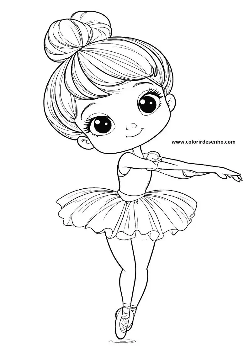 Ballerina Picture Coloring Pages 1