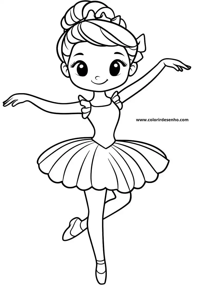 Ballerina Picture Coloring Pages 2