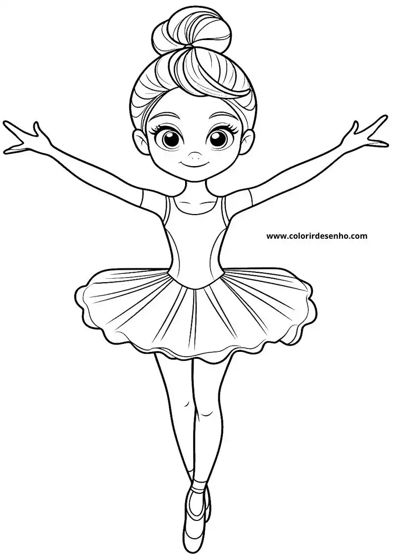 Ballerina Picture Coloring Pages 3