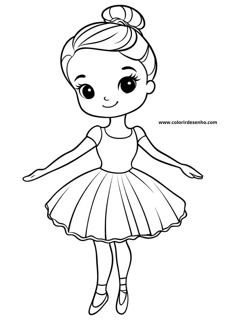 Ballerina Picture Coloring Pages 4