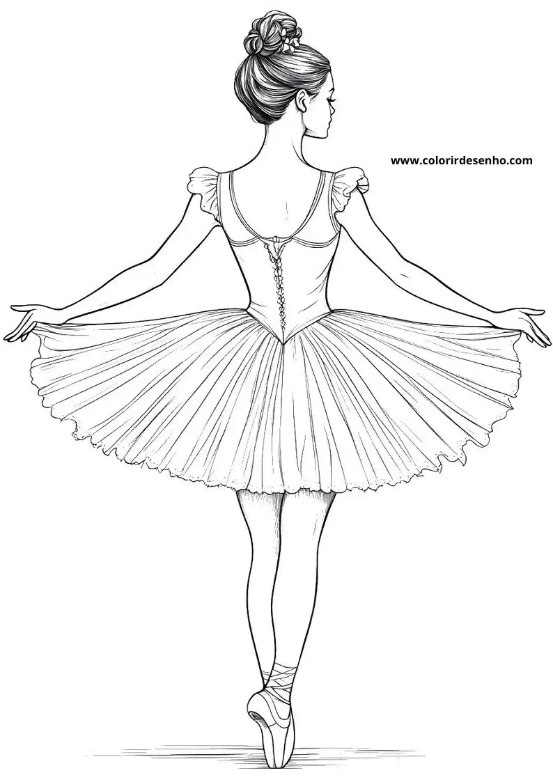 Ballerina Picture Coloring Pages 5