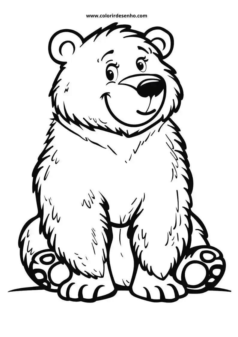 Bear Coloring Pages 3