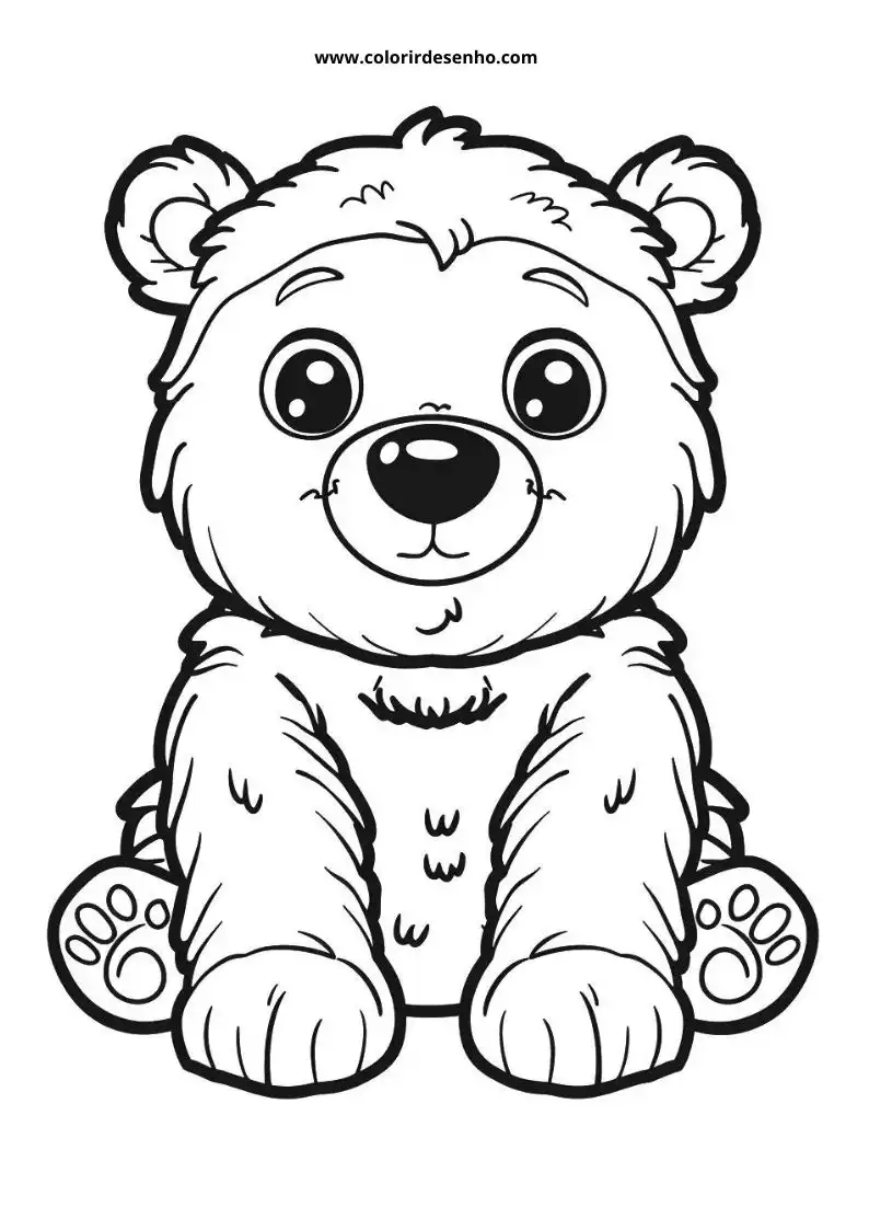 Bear Coloring Pages For Kids And Adults 11