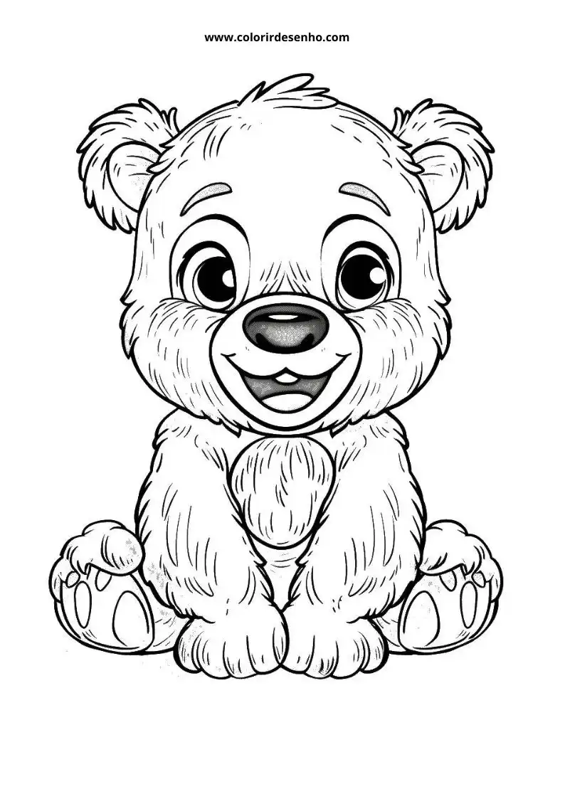 Bear Coloring Sheet 5