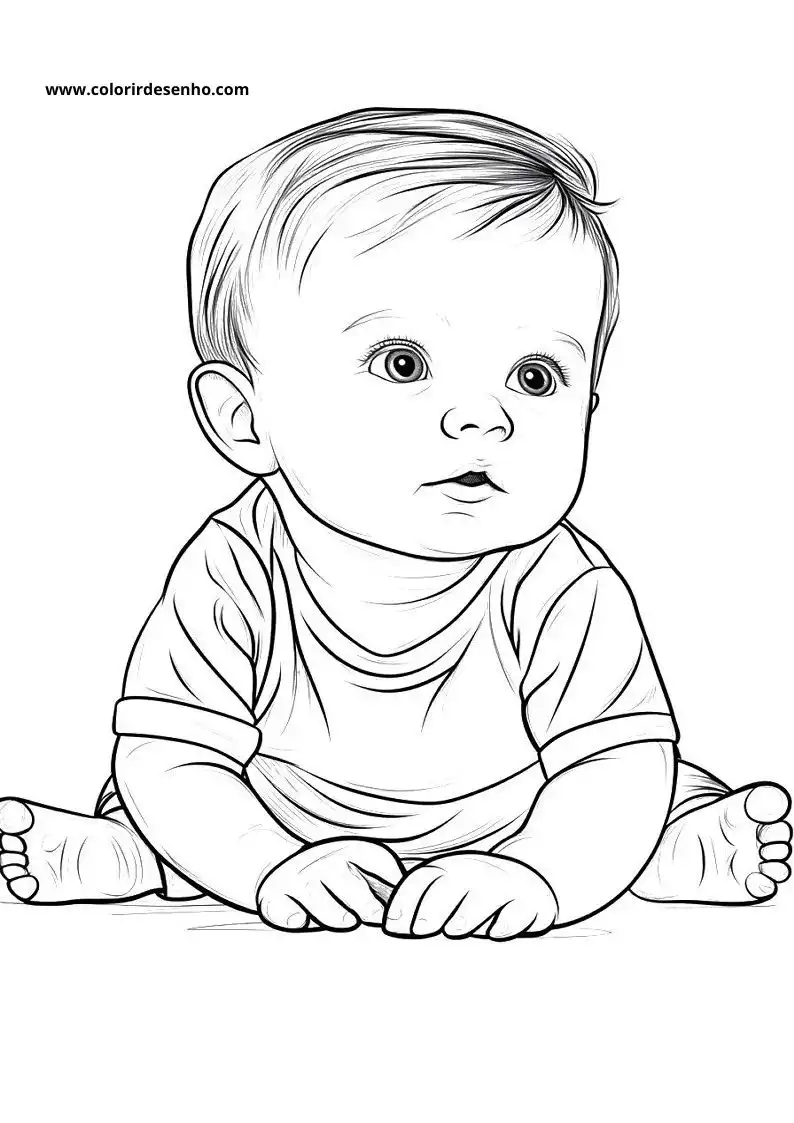 Beautiful Baby Coloring Pages 12