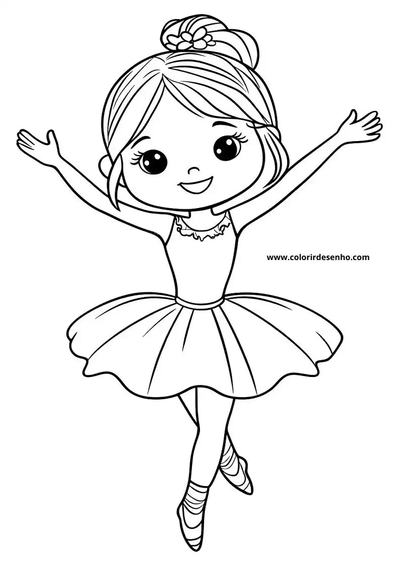Beautiful Ballerina Coloring Pages 1
