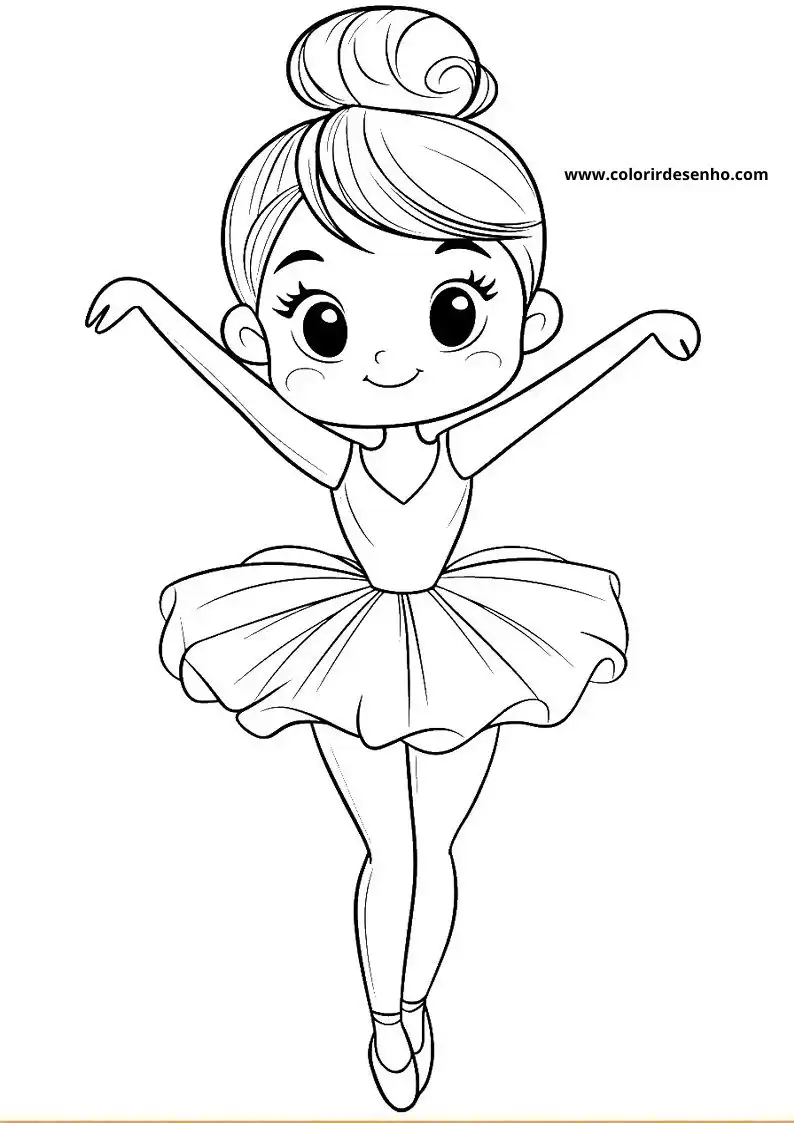Beautiful Ballerina Coloring Pages 2