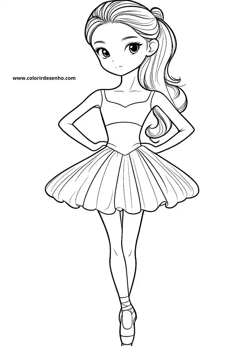 Beautiful Ballerina Coloring Pages 4