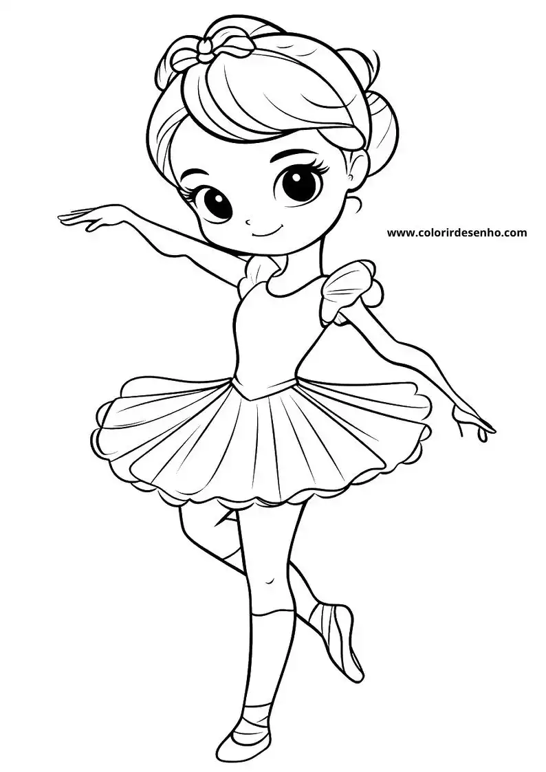 Beautiful Ballerina Coloring Pages 5