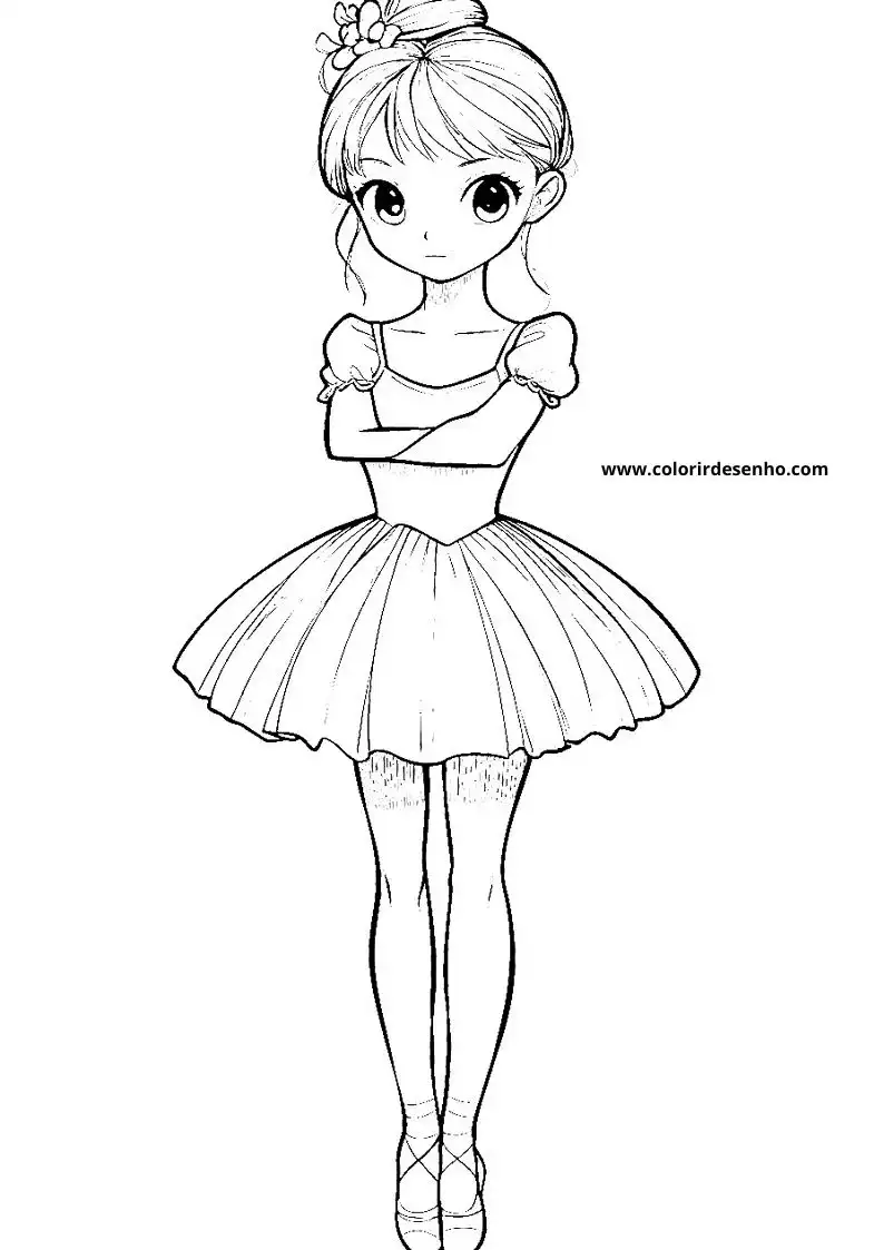 Beautiful Ballerina Coloring Pages 6