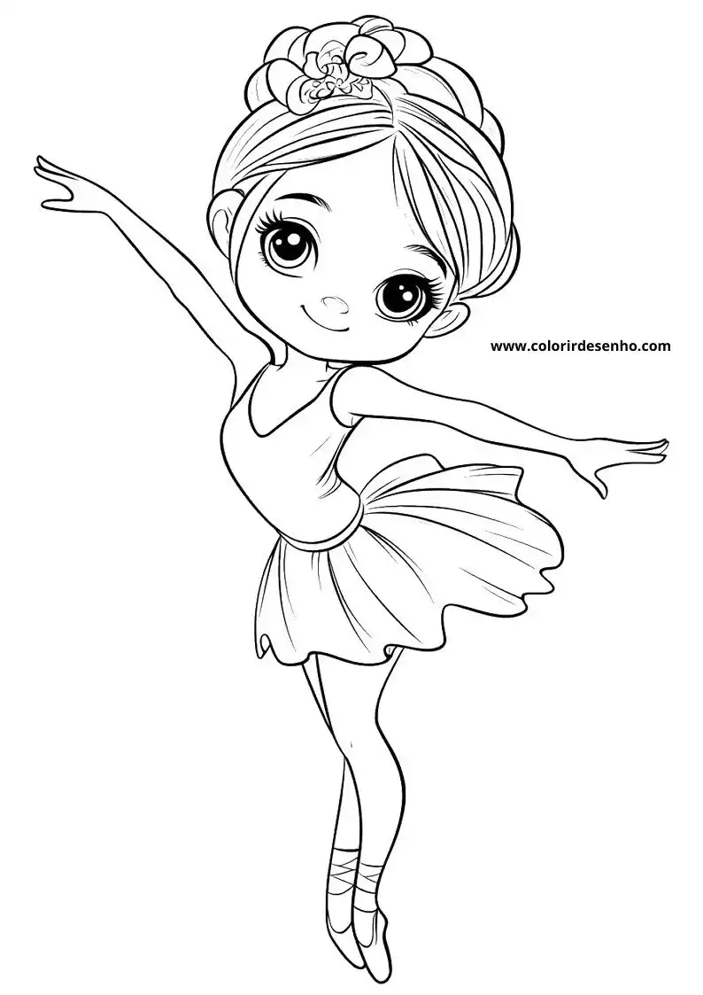 Beautiful Ballerina Coloring Pages 8