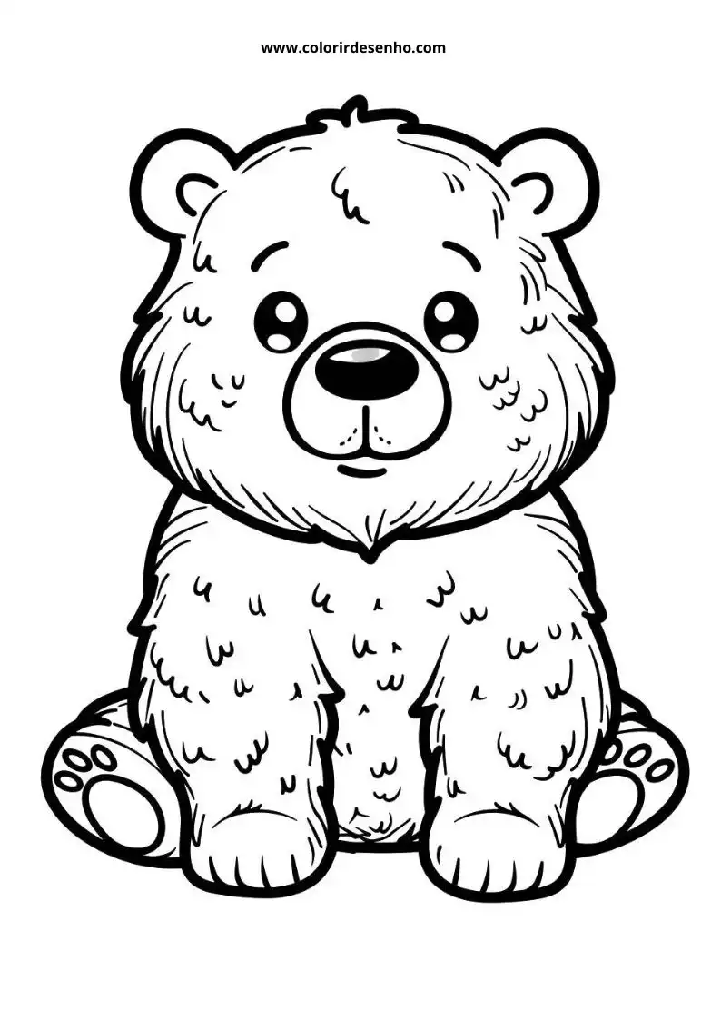 Beautiful Bear Coloring Pages 1