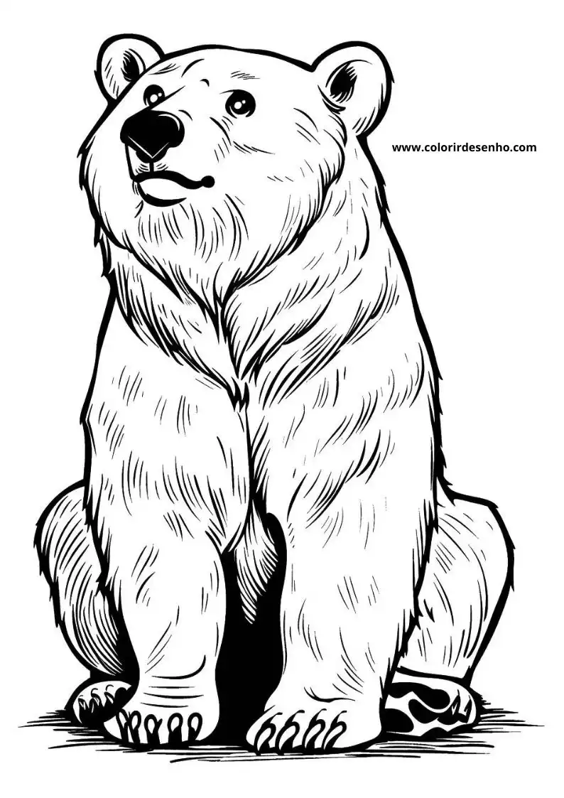 Beautiful Bear Coloring Pages 7