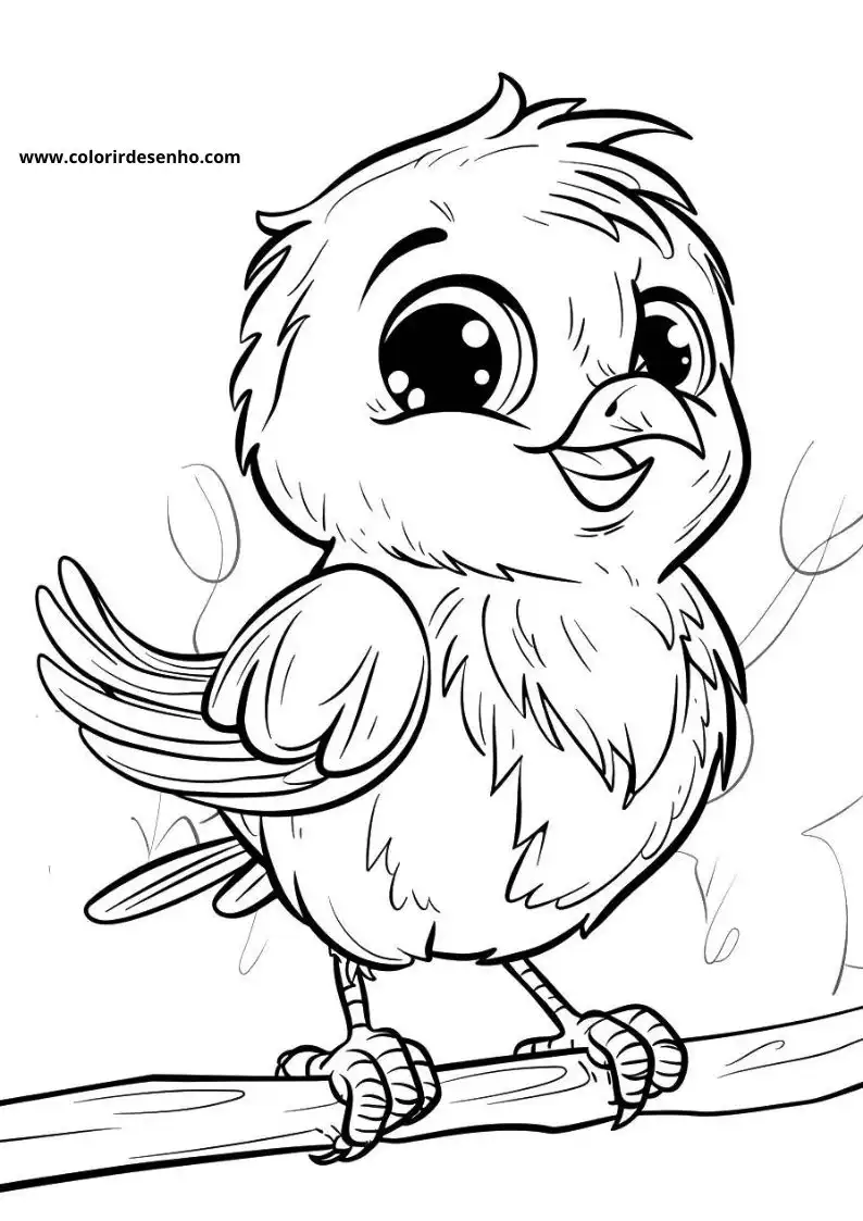 Beautiful Bird Coloring Pages 3