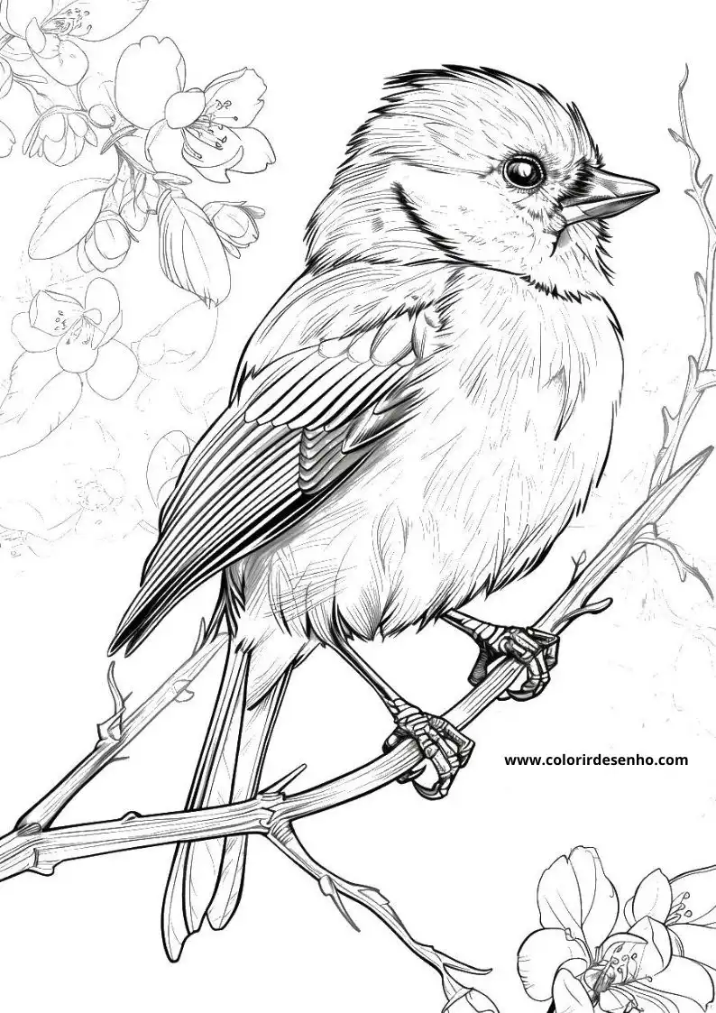 Beautiful Bird Coloring Pages 4