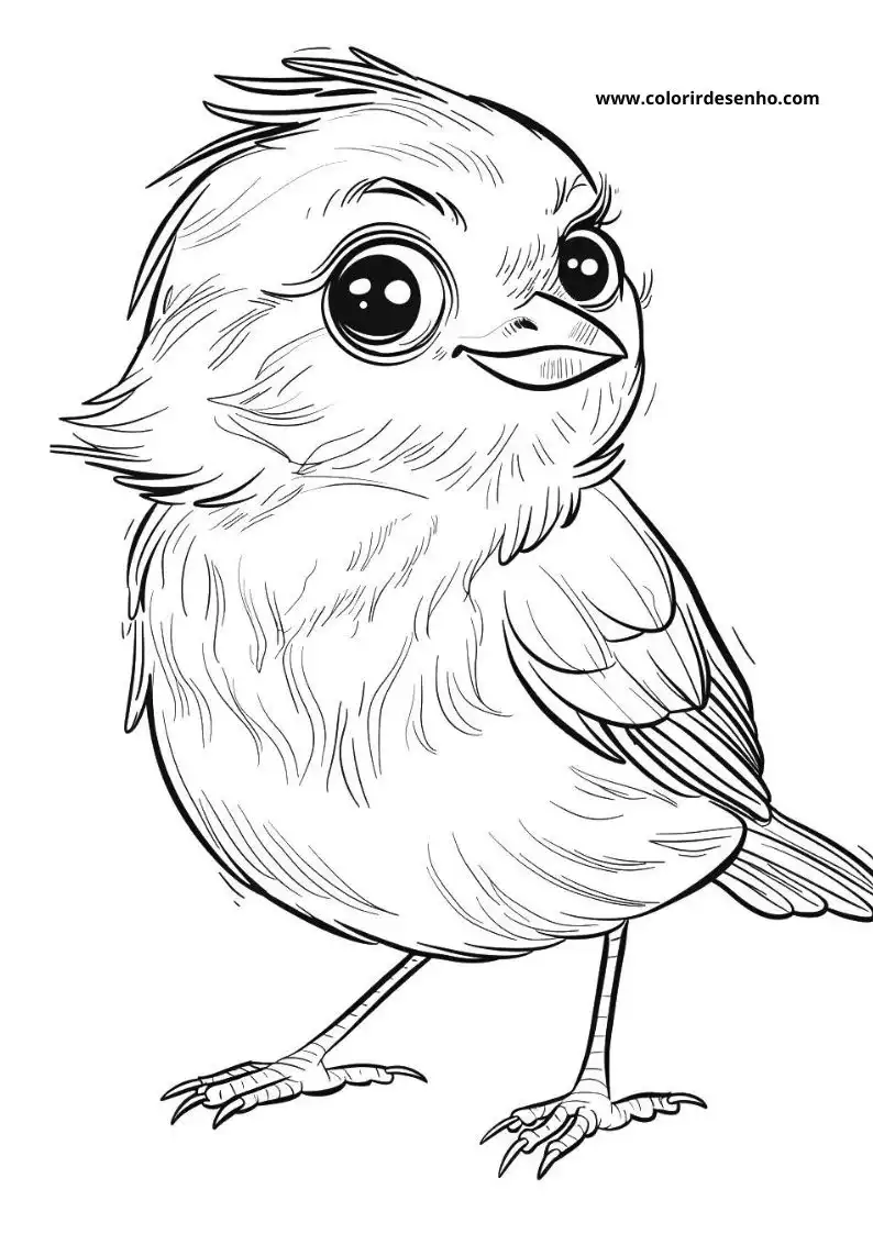 Beautiful Bird Coloring Pages 9