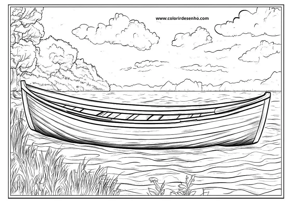 Beautiful Boat Coloring Pages 2
