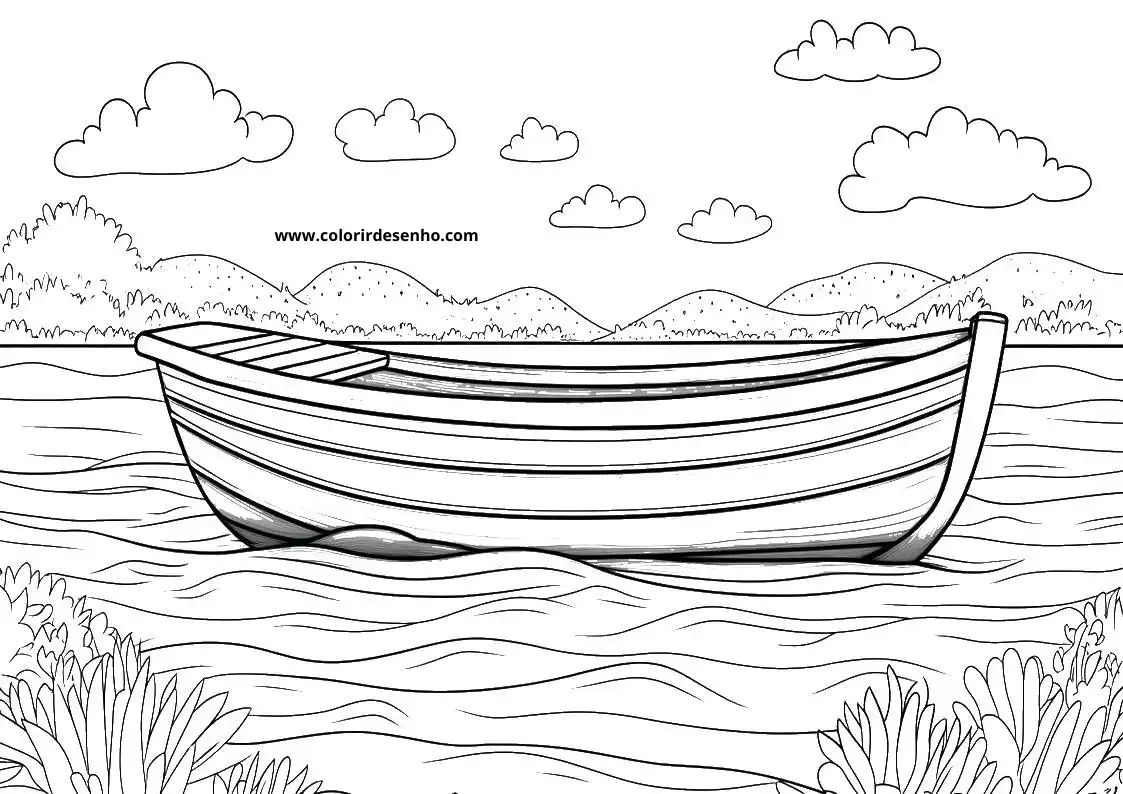 Beautiful Boat Coloring Pages 8