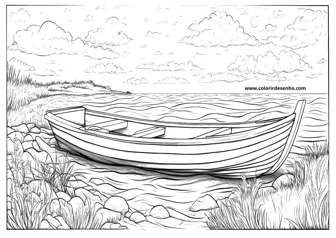 Beautiful Boat Coloring Pages 9