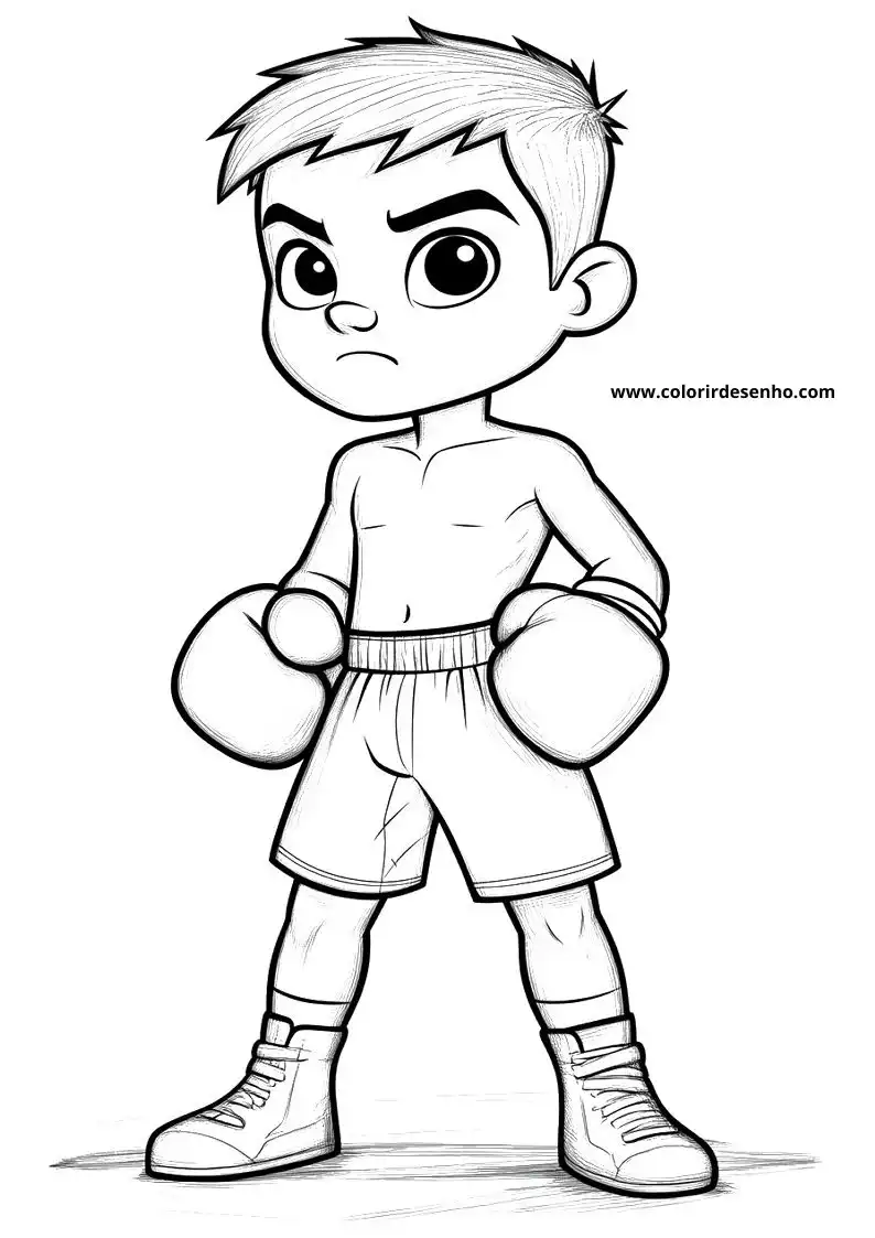 Beautiful Boxing Coloring Pages 11