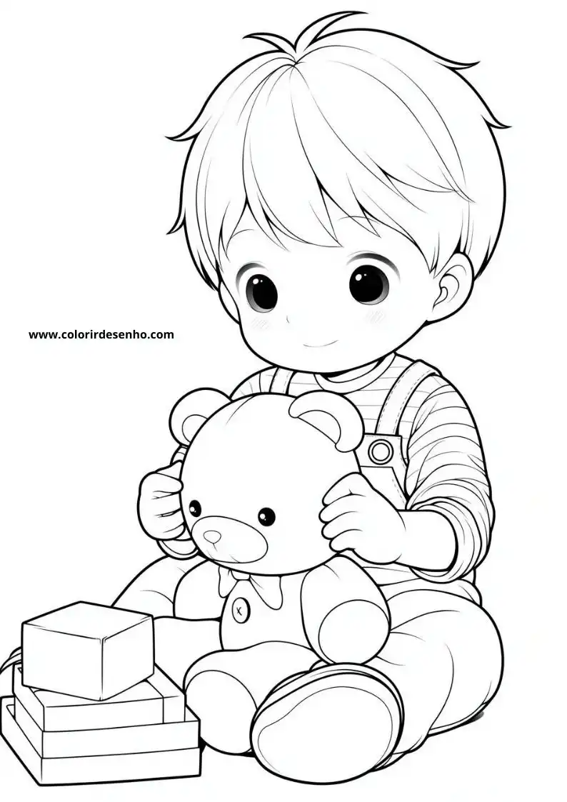 Beautiful Boy Coloring Pages 1