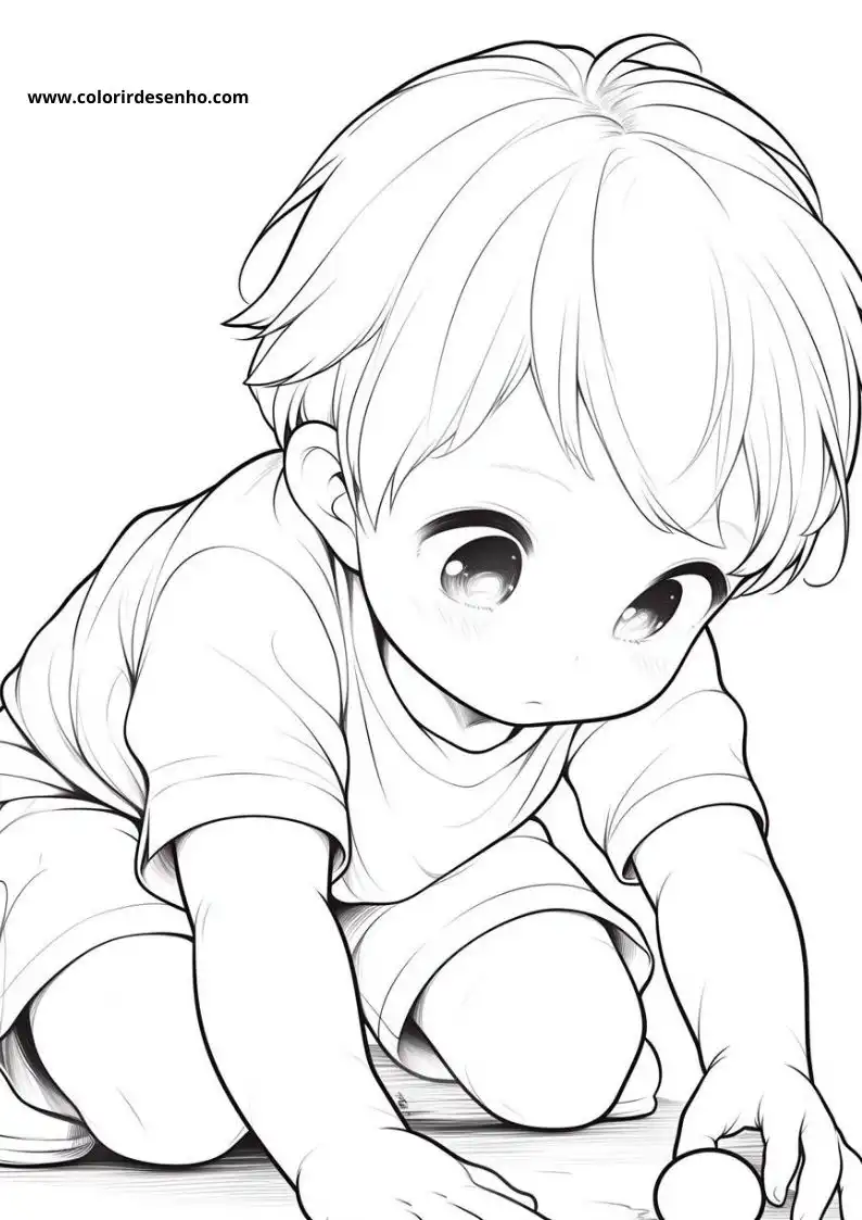 Beautiful Boy Coloring Pages 4